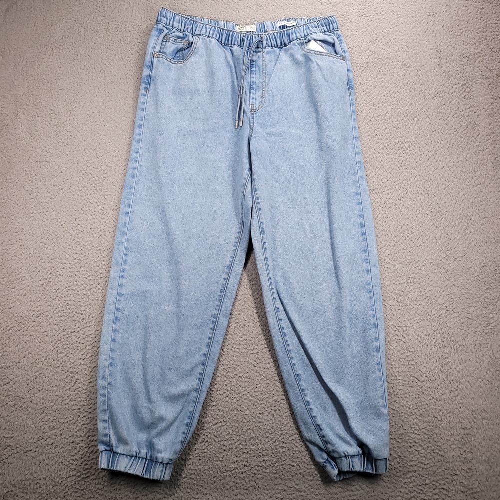 Oat New York Light Wash Denim Jogger Ankle Jeans
